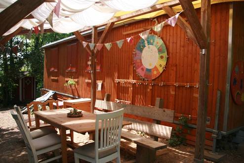 Bauwagen im Kindergarten Hohensachsen