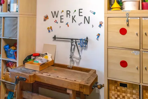 Werkbank im Kindergarten