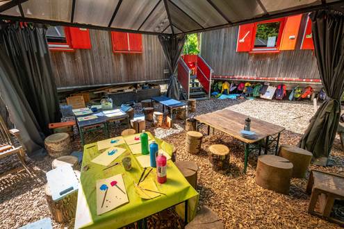 Haus innen des Waldkindergarten Hemsbach