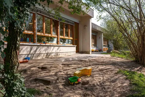 Außenansicht des Evangelischen Bonhoefferkindergartens