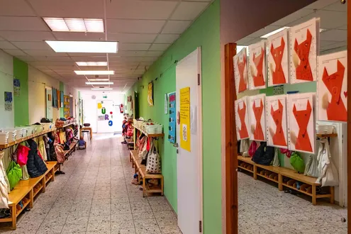 Flur des Evangelischen Bonhoefferkindergartens