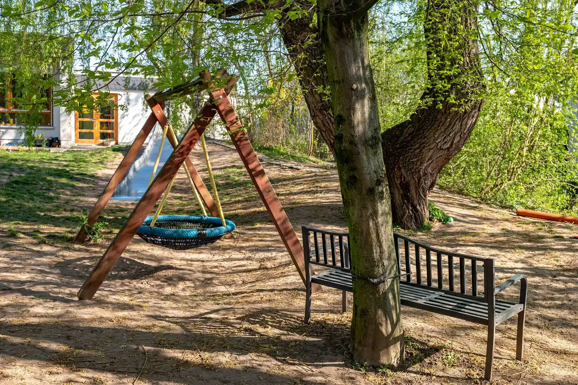 Außenbereich des Evangelischen Bonhoefferkindergartens